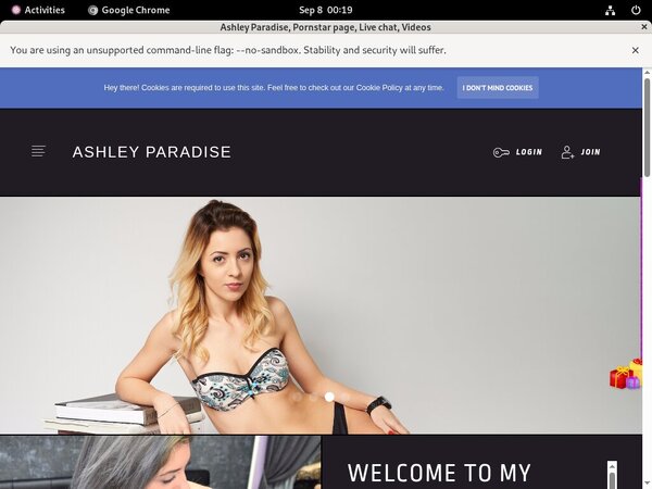 AshleyParadise Login Information