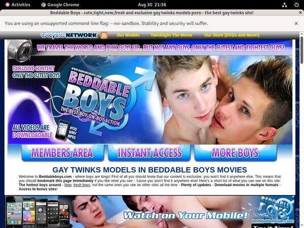 Beddableboys.com Free Galleries