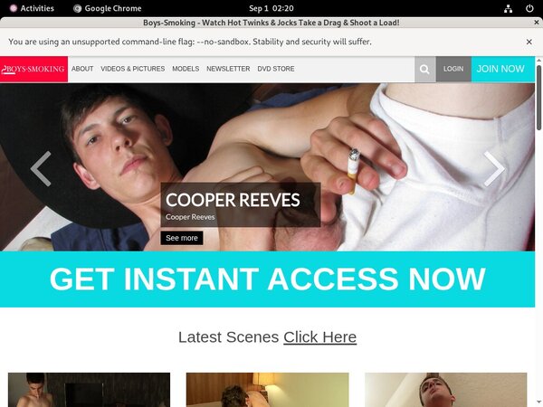 Boys Smoking Discount Access