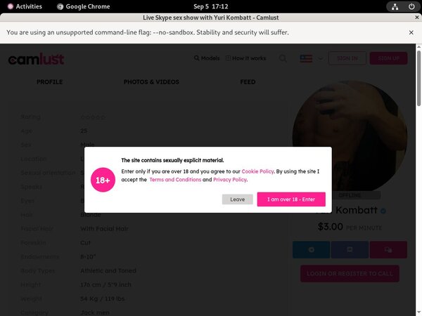 Camlust.com Trial Membership $1