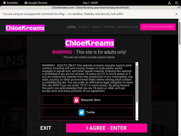 Chloe Kreams Wnu.com Page