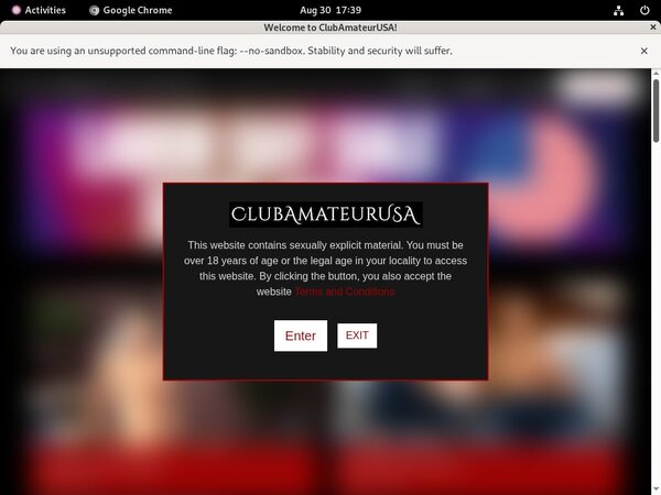 Clubamateurusa Web Site
