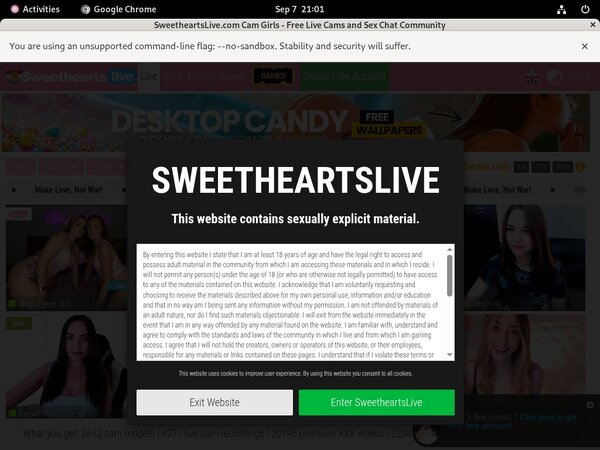 Discount Sweetheartslive.com Sign Up