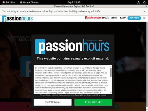 Free Account In Passionhours.com
