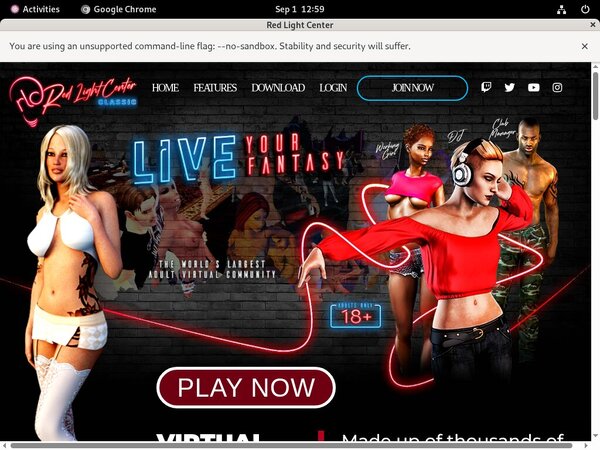 Free Account Red Light Center Offer
