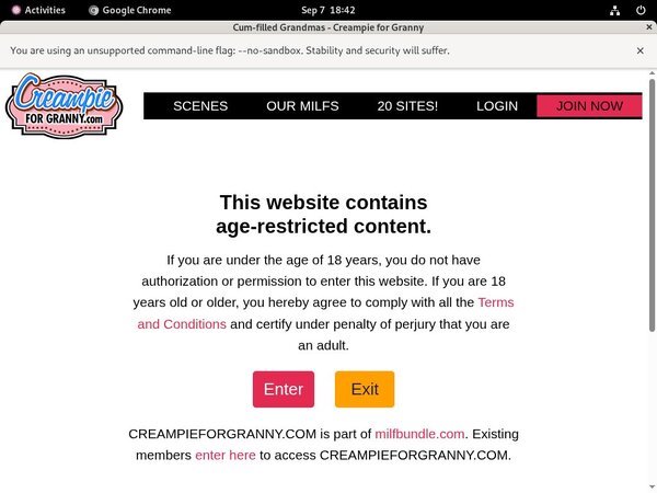 Get Creampieforgranny Trial Membership