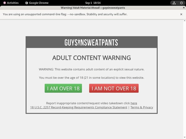 Guys In Sweatpants Promotion