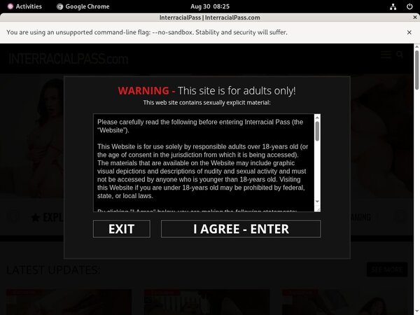 Interracial Pass Password Account