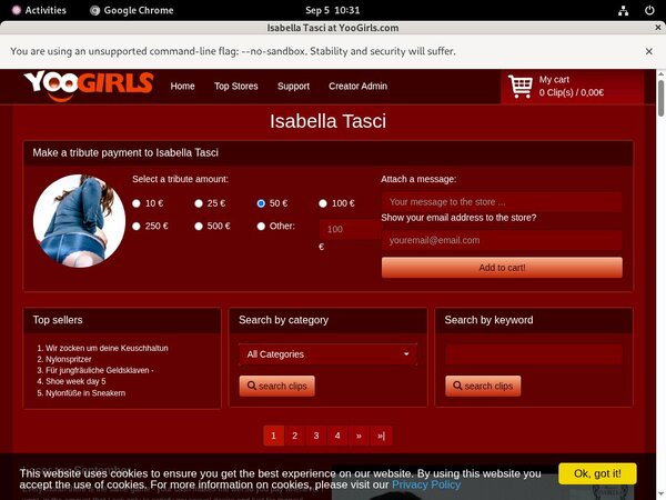 IsabellaTasci Discount Signup