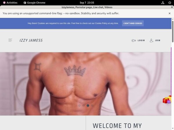 IzzyJamess Sign Up Form