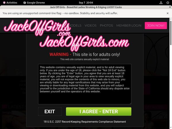 Jack Off Girls Reduced Rate