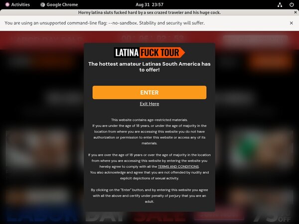 Latina Fuck Tour Discount Checkout