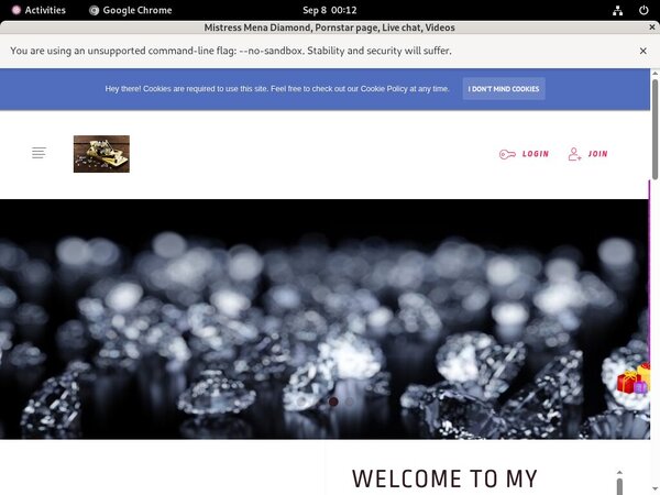 Mistress Mena Diamond Crear Cuenta