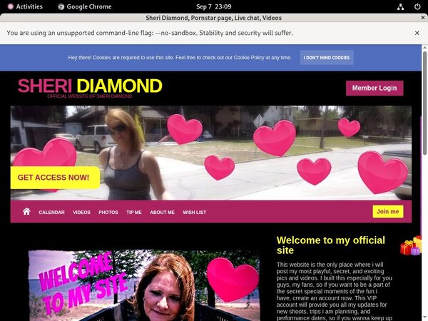 Sheri.modelcentro.com Member Discount