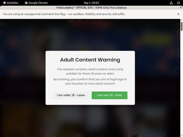 Sign Up To Helloladyboy.com