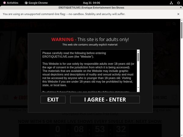 TV Erotique Membership Trial