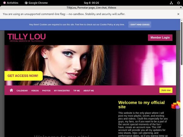 Tillyxxxlou.modelcentro.com Accept Pay Pal