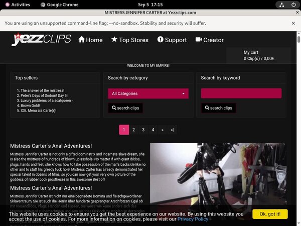 Yezzclips.com Password Premium